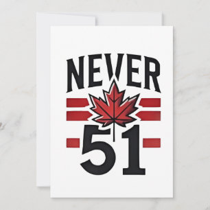Nie 51. Funny Canada ist nicht Fot Sale Dankeskarte