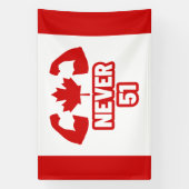 Nie 51 Kanada stark Banner (Vertikal)