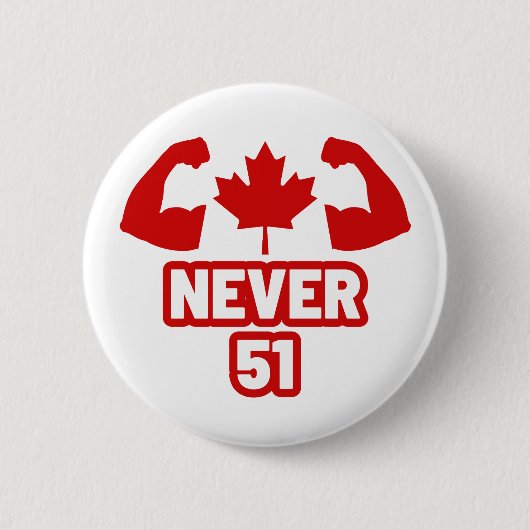 Nie 51 Kanada stark Button (Vorderseite)