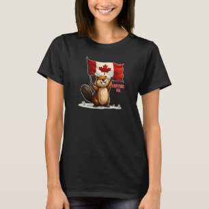 Nie 51, kanadisches Ahornblätterblatt, Biber T-Shirt