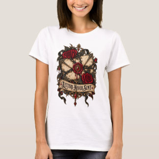 Nie abgeschickte Briefe Gothic-Rosen- & Wachssiege T-Shirt