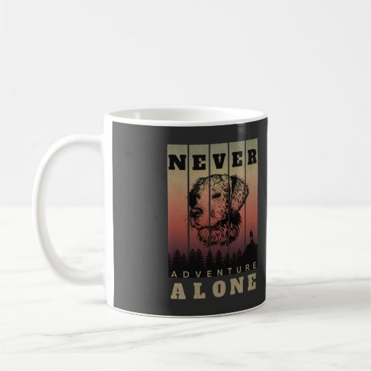 Nie allein Abenteuer Tasse (Links)