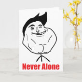 Nie allein - Gruß-Karte Karte (Gelbe Blume)