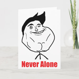 Nie allein - Gruß-Karte Karte