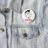 Nie allein - Pinback Knopf Button (Beispiel)