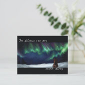 Nie allein postkarte (Stehend Vorderseite)