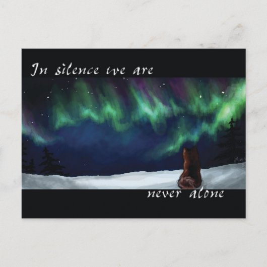 Nie allein postkarte (Vorderseite)