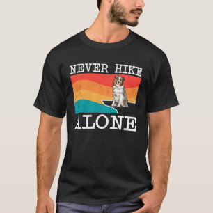 Nie allein wandern Australischer Schäferhund Grafi T-Shirt