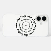 Nie anhalten ... Inspirational Graphic T - Shirt Case-Mate iPhone Hülle (Rückseite (Horizontal))