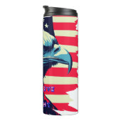 Nie aufgeben Amerika Eagle USA Art Thermosbecher (Nach rechts gedreht)