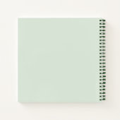 Nie aufgeben - Grüne positive Handschrift Notizblock (Rückseite)