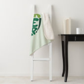 Nie aufgeben - Grüne positive Handschrift Sherpadecke (Beispiel)