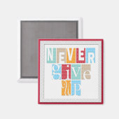 Nie aufgeben - Inspirationsmagazin Magnet (Vorderseite/Rückseite)