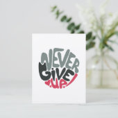 Nie aufgeben - Inspirierend Weiß aufleben (Stehend Vorderseite)