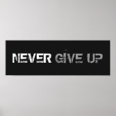 NIE AUFGEBEN POSTER (Vorne)