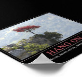 Nie aufgeben poster (Ecke)