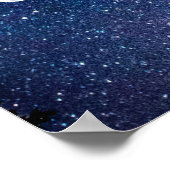 NIE AUFHÖREN, NACHTS-Zitat ZU TRÄUMEN Poster (Ecke)