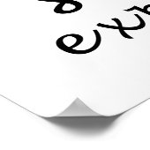 nie aufhören zu erforschen poster (Ecke)