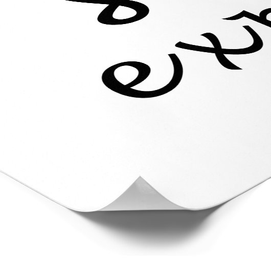 nie aufhören zu erforschen poster (Ecke)