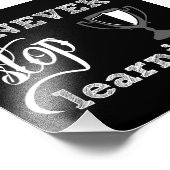 nie aufhören zu lernen - drucken fotodruck (Ecke)