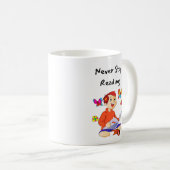 nie aufhören zu lesen kaffeetasse (VorderseiteRechts)