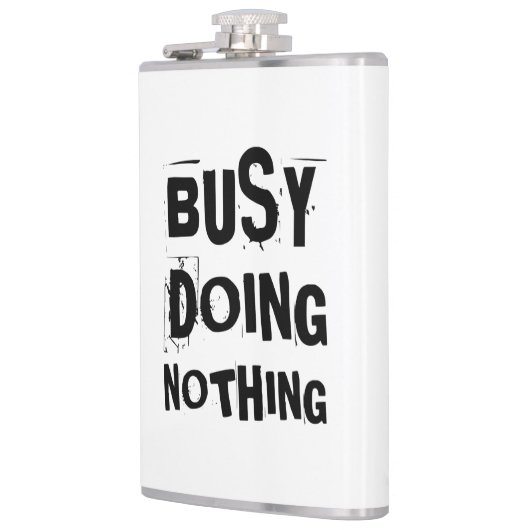 Nie beschäftigt flachmann (Links)