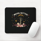 Nie besser BlumenHalloween Skeleton Funny Skull Mousepad (Mit Mouse)
