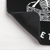 Nie besser Skeleton Funny Skull Halloween Mousepad (Ecke)