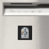 Nie besser Skeleton Funny Skull Halloween Shirts Magnet (In Situ (Geschirrspüler))