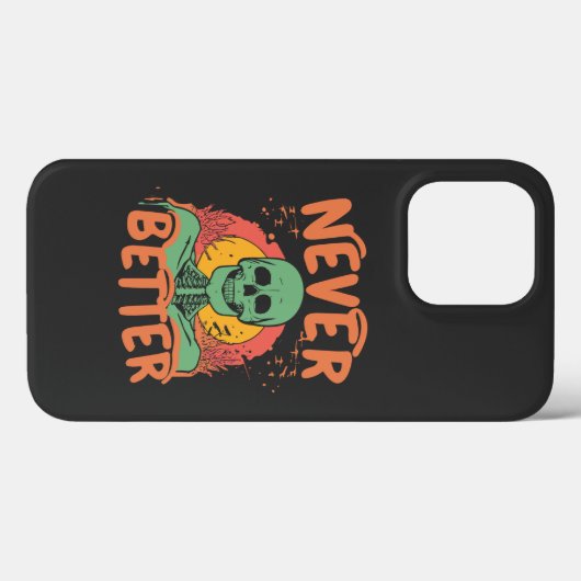 Nie besser Skeleton Halloween Case-Mate iPhone Hülle (Rückseite (Horizontal))
