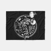 Nie besser Skeleton Halloween Funny Skull Pumpki Fleecedecke (Vorderseite (Horizontal))