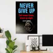 NIE Bodybuilding Fitness aufgeben Inspiration Poster (Heimbüro)