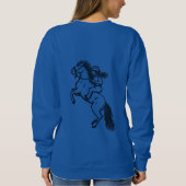 Nie das Oma Funny Sprichwort unterschätzen Sweatshirt (Rückseite)