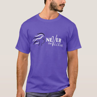 Nie das Opfer lila T-Shirt