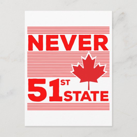 Nie der 51. Staat Postkarte (Vorderseite)