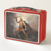 Nie die Fantasie übergeben Trump Barbar der Freihe Metall Brotdose (Vorderseite)