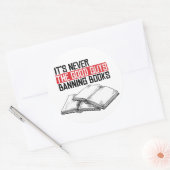 Nie die guten Typ, die Bücher verbieten Runder Aufkleber (Umschlag)