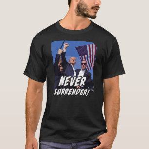 Nie die USA übergeben Patriot Donald Trump Kundgeb T-Shirt