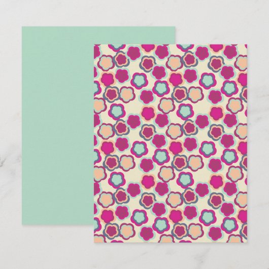 Nie ein Blumengarten versprochen Mitteilungskarte (Vorne/Hinten)