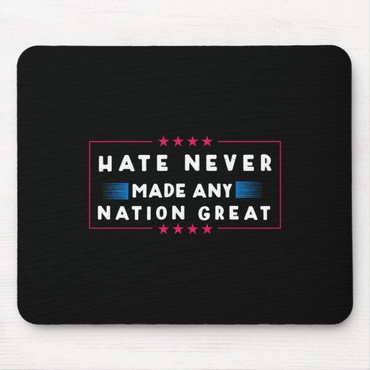 Nie eine Nation groß gemacht Mousepad (Vorne)