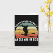 Nie einen alten Mann auf dem Himmel unterschätzen Karte (Gelbe Blume)