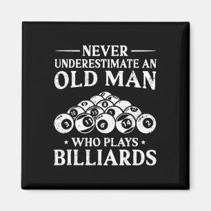 Nie einen alten Mann unterschätzen, der Billiard s Magnet