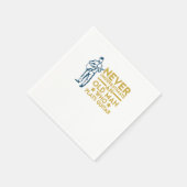 Nie einen alten Mann unterschätzen, der Gitarre sp Serviette (Ecke)