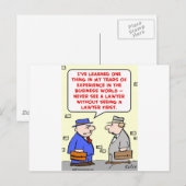 nie einen Anwalt sehen Postkarte (Vorne/Hinten)
