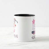 Nie endende Freundschaft schwarz & weiß Tasse (Zentrum)