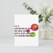 nie falsch postkarte (Stehend Vorderseite)