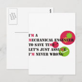 nie falsch postkarte (Vorne/Hinten)