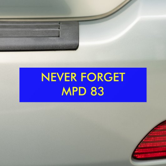 NIE FORGETMPD 83 AUTOAUFKLEBER (Auf Auto)