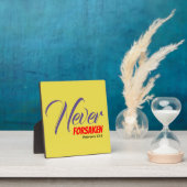 NIE FORSAKEN Gelb Christlich Fotoplatte (InSitu)