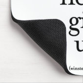 Nie geben Sie nie nie auf Mousepad (Ecke)
